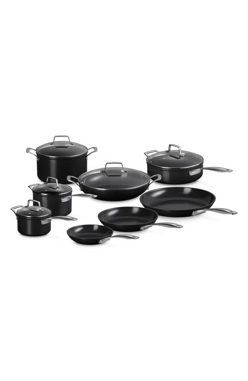 Le Creuset 13-piece Essential Nonstick Ceramic Cookware Set In Silver/black