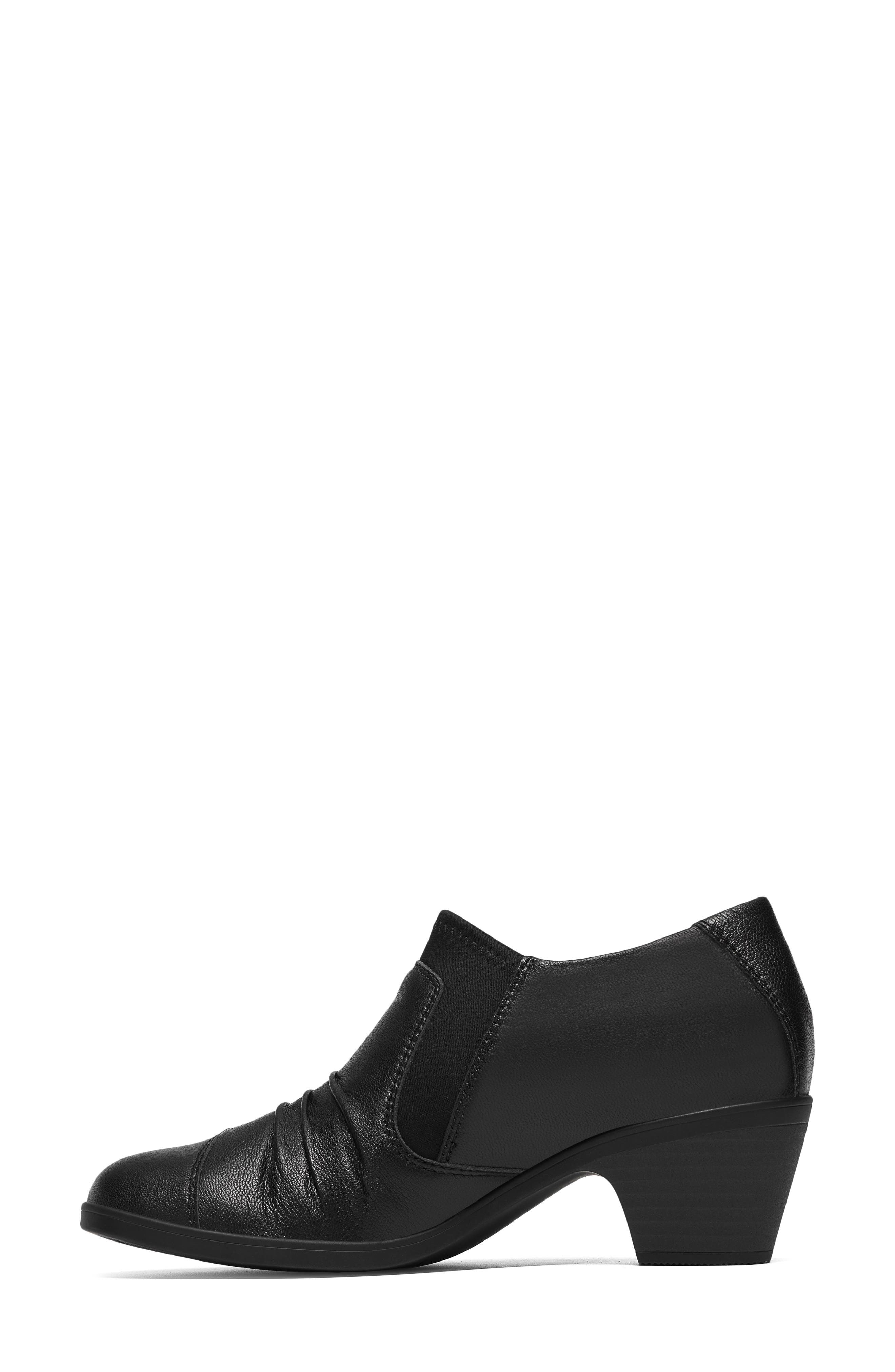 Emily Vine Bootie, Alternate, color, BLACK LEATHER