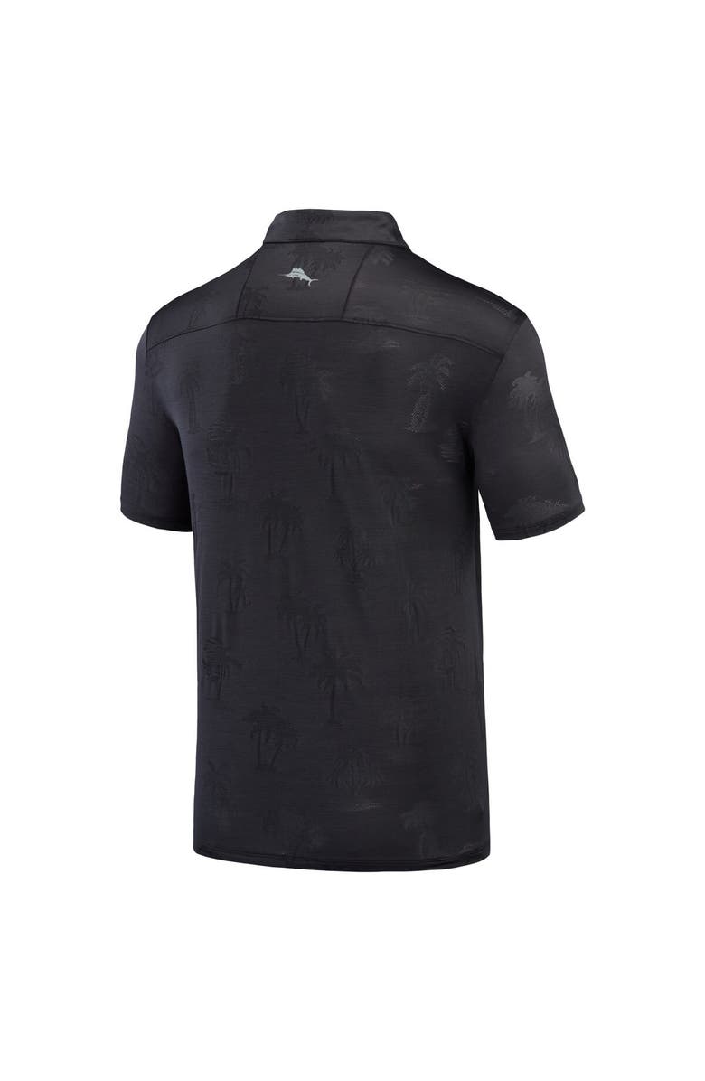 Tommy Bahama Men's Tommy Bahama Black Minnesota Golden Gophers Sport Palm Coast Palmera IslandZone Polo, Alternate, color, Black