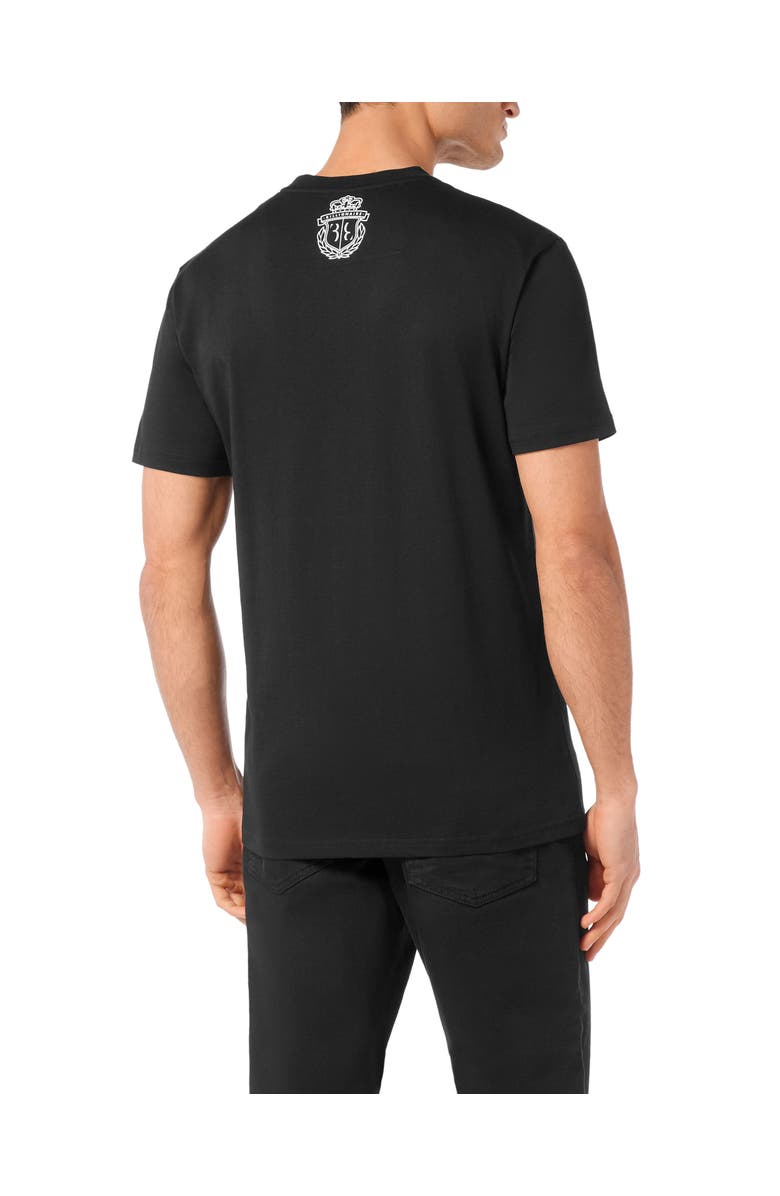 BILLIONAIRE Embroidered Round Neck T-Shirt Lion Men, Alternate, color, Black