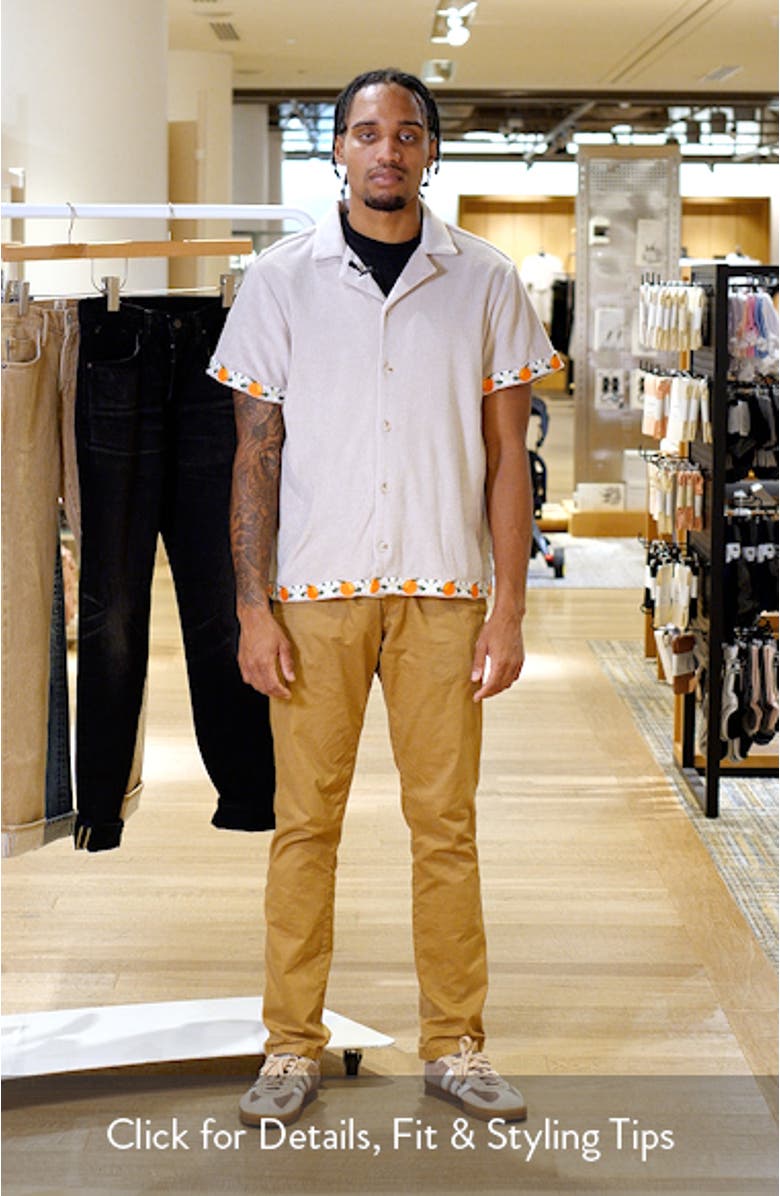 Orange Terry Cloth Camp Shirt, sales video thumbnail