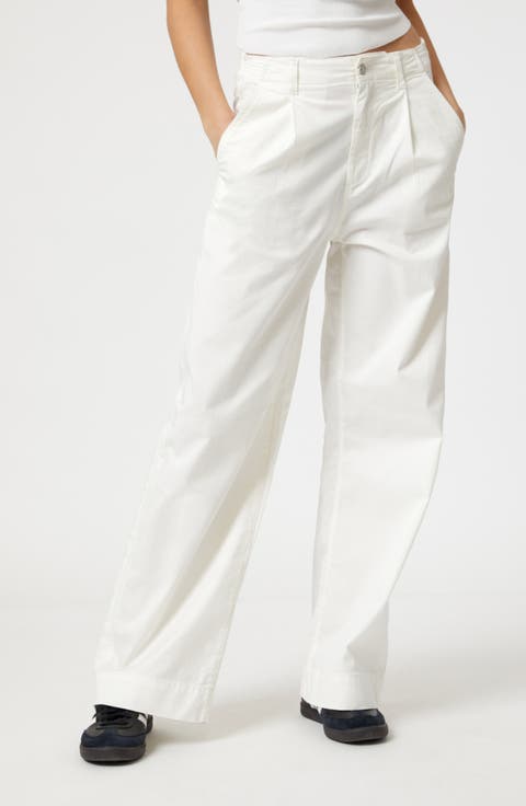 Pera Pleated High Waist Wide Leg Pants