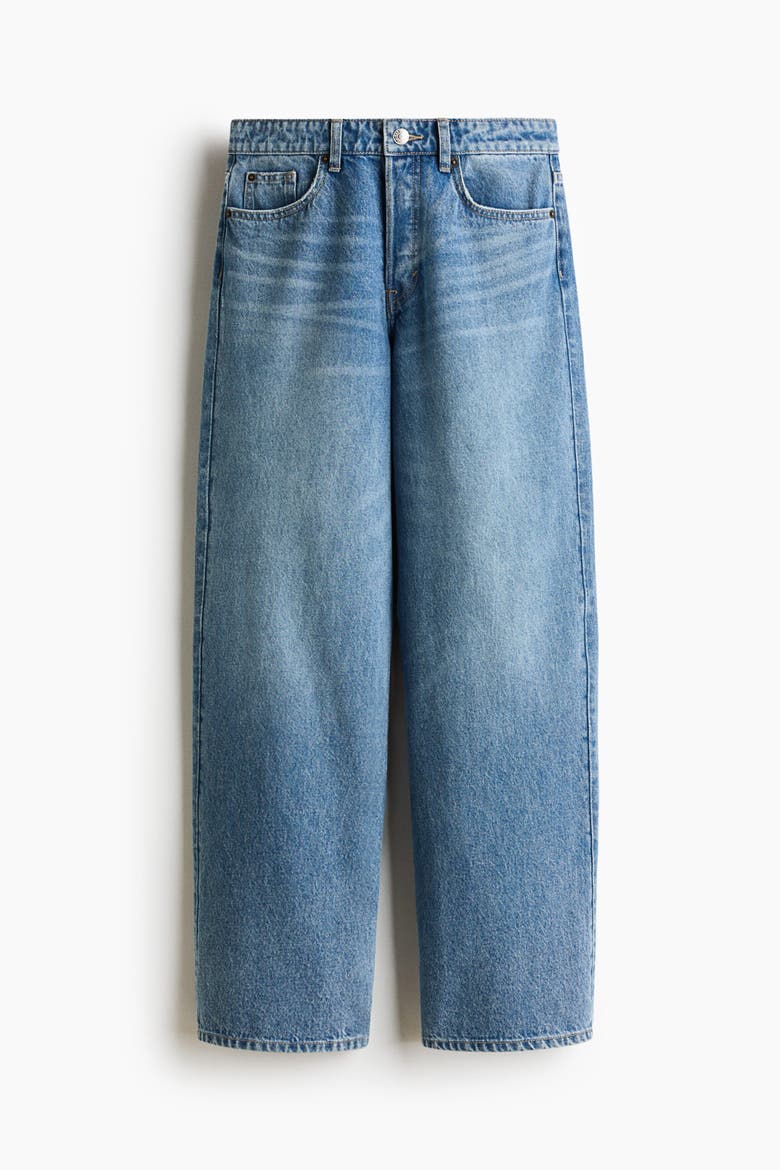Baggy Regular Waist Jeans, Alternate, color, Denim blue