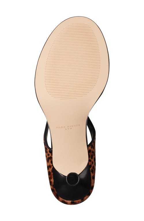 Marc Fisher Alondely Genuine Calf Hair Kitten Heel Slide Sandal
