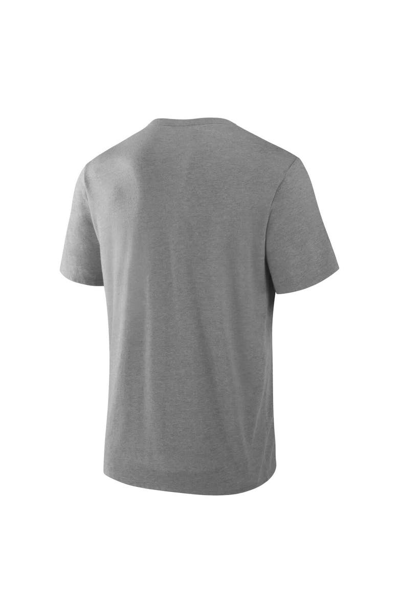 FANATICS Men's Fanatics Heather Gray Los Angeles Dodgers Nostalgia Tri-Blend T-Shirt, Alternate, color, Heather Gray