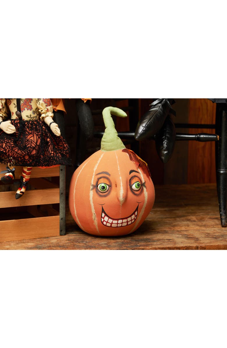 Gallerie II Victor Pumpkin Joe Spencer Gathered Traditions Halloween Art Doll Figure Door Stop, Alternate, color, Orange