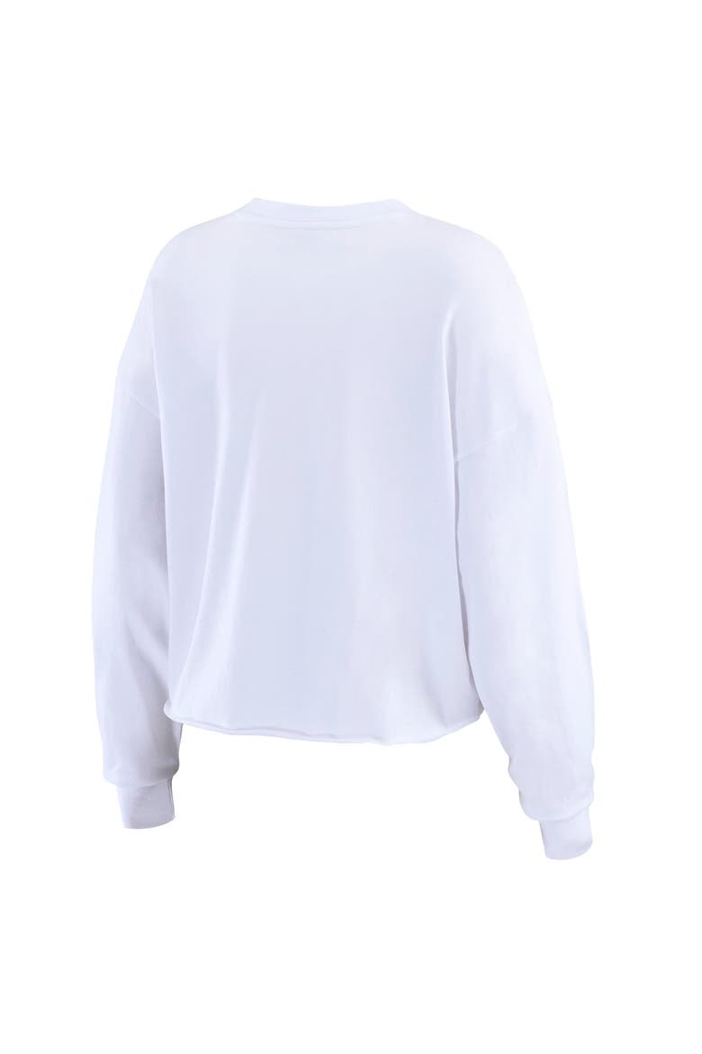 Women's WEAR by Erin Andrews White St. Louis Cardinals Domestic Postcard Long Sleeve T-Shirt, Alternate, color, White
