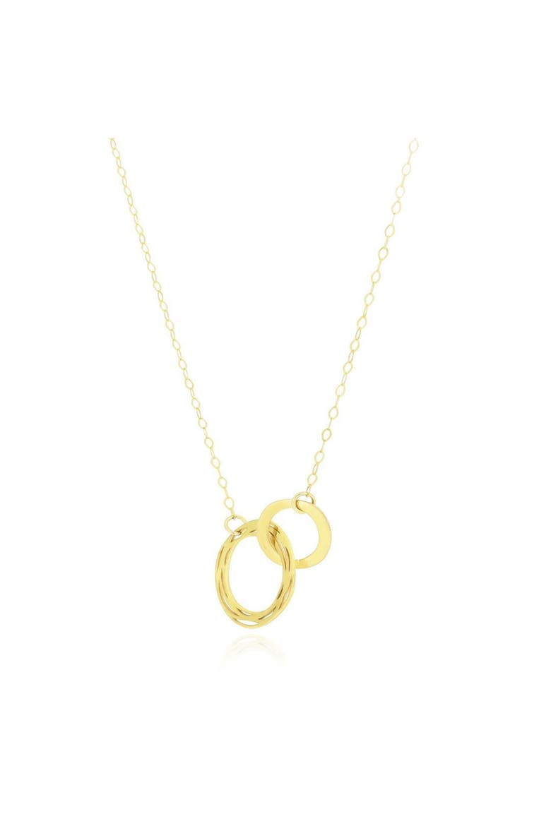 Gold Interlocking Infinity Necklace, Main, color, Yellow Gold