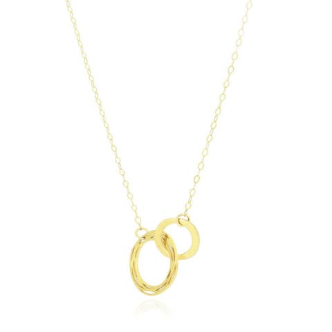 Gold Interlocking Infinity Necklace
