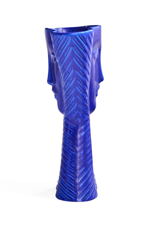 Jonathan Adler Lady Vase In Cobalt Blue