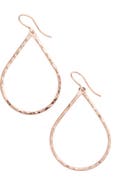 Nashelle Pure Small Hammered Teardrop Earrings