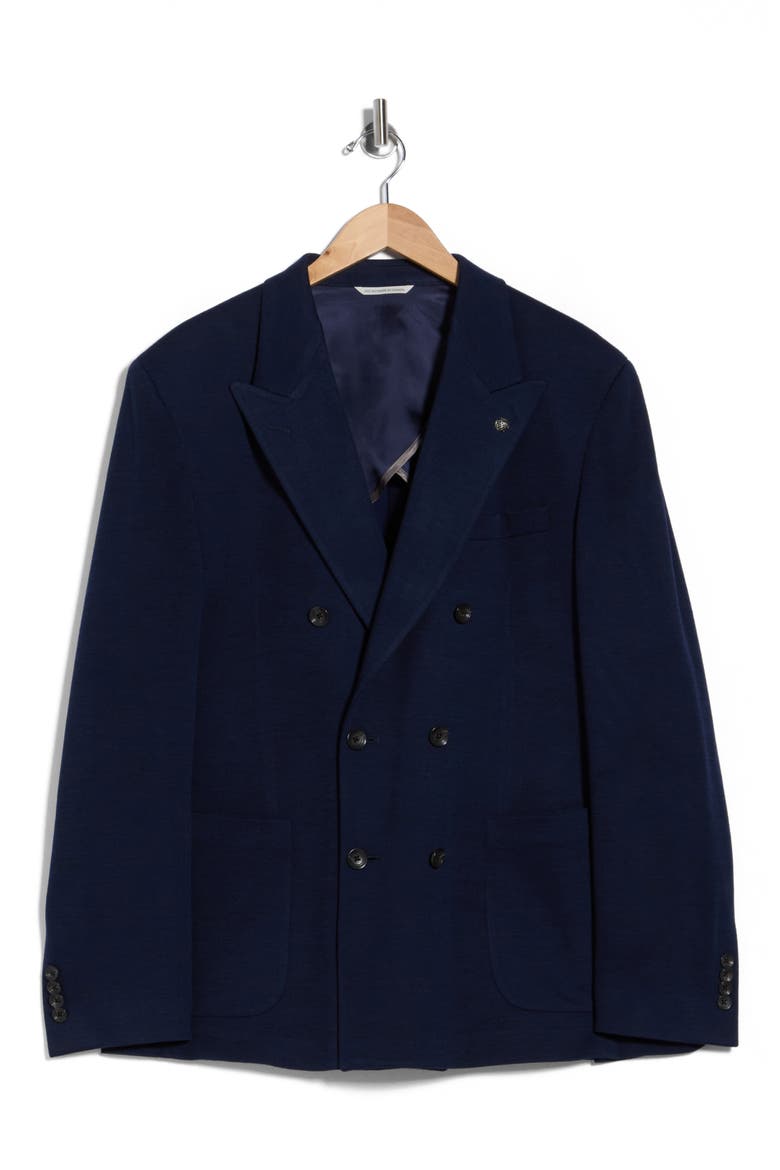 Hall Tailored Fit Wool Sportcoat, Main, color, NAVY