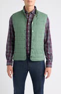 johnnie-O Bauer Quilted Water Resistant Snap-Up Vest