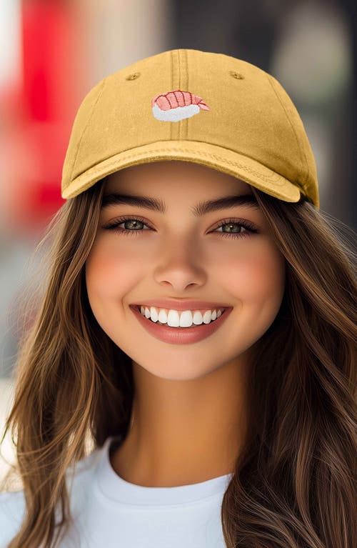 DALIX DALIX SHRIMP SUSHI EMBROIDERED DAD CAP 