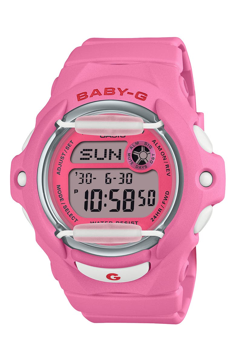 G-SHOCK Baby-G Digital Resin Strap Watch, 42.6mm, Main, color,
