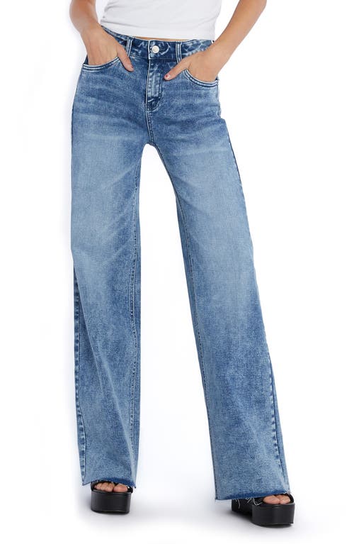 Wash Lab Denim Mamie High Waist Flare Jeans in Relaxed Blue 