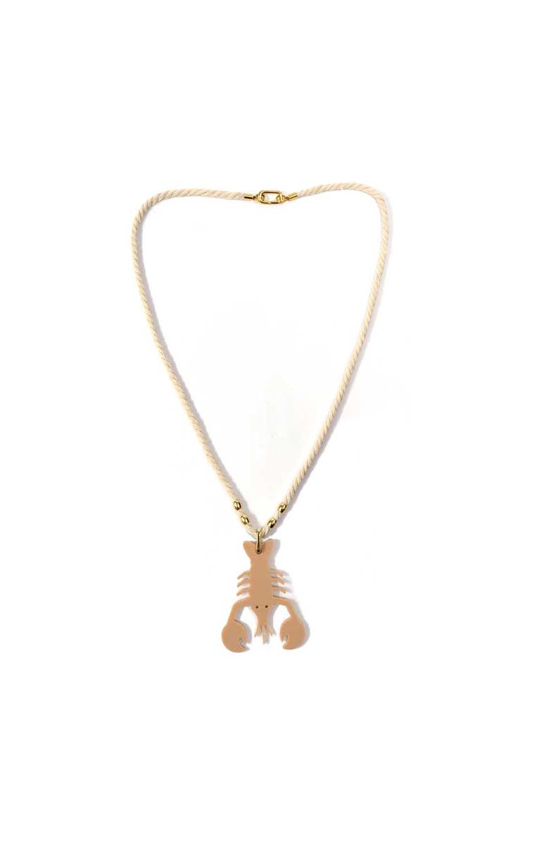 By Lilla Lobster Jewelry Charm, Alternate, color, Pale Peach