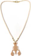 By Lilla Rope Lobster Necklace