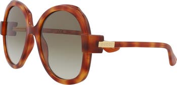 57mm Oval Fashion Sunglasses
