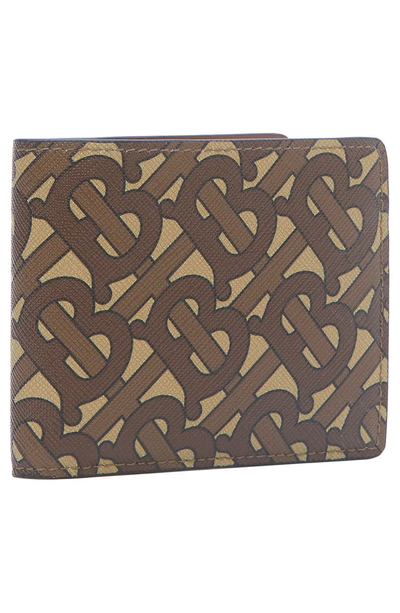 Burberry TB Monogram E-Canvas International Bifold Wallet, Alternate, color, 
