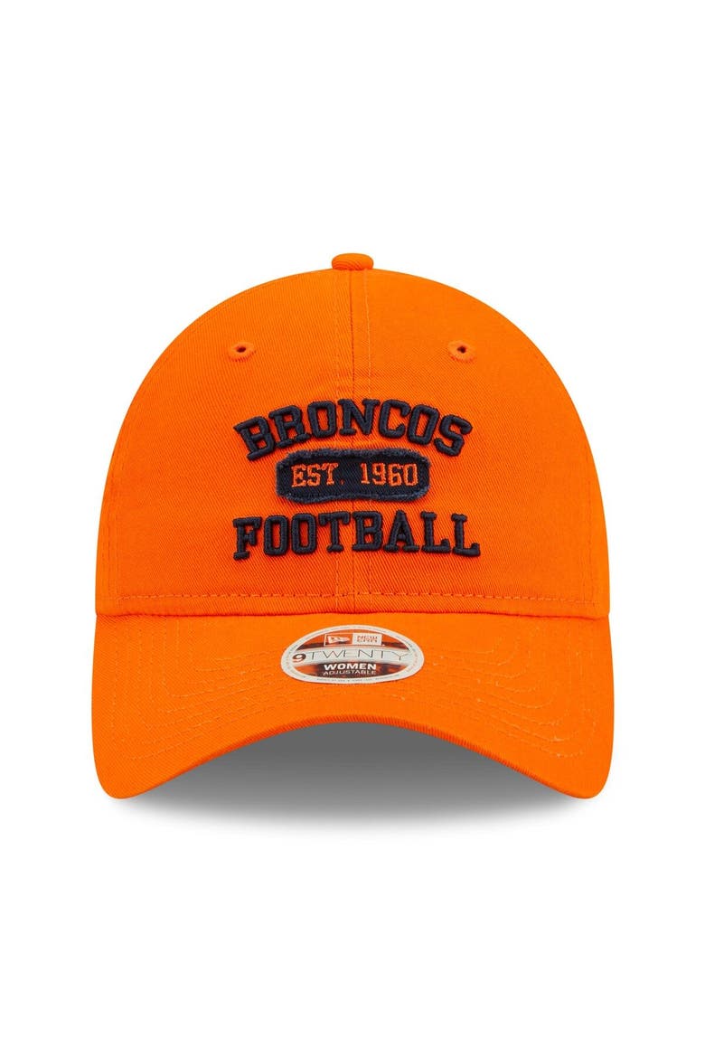 Women's New Era Orange Denver Broncos Formed 9TWENTY Adjustable Hat, Alternate, color, Orange