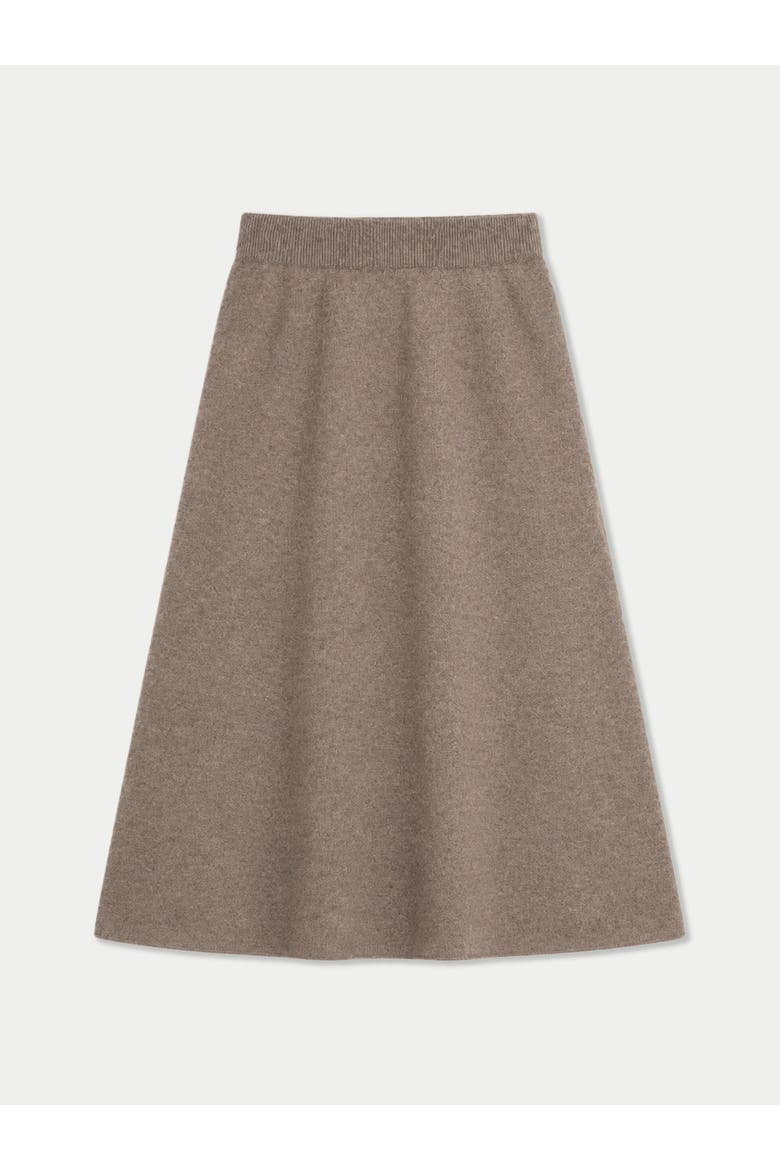 Cashmere Knitted Midi Skirt, Main, color, taupe