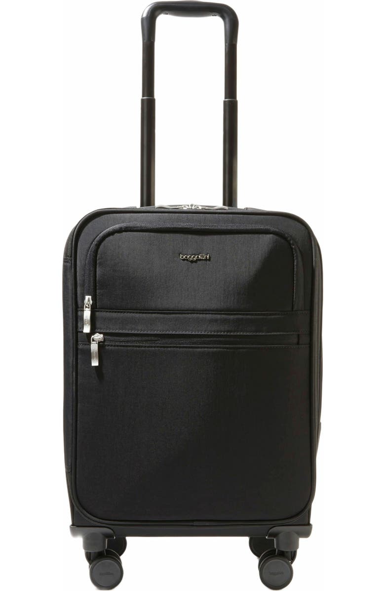 BAGGALLINI 4 Wheel Carry-On Suitcase, Alternate, color, Black