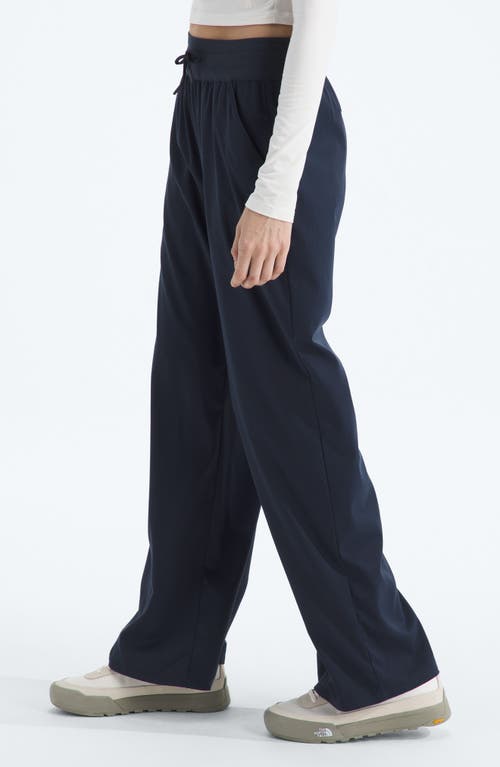 The North Face Aphrodite Arise Wide Leg Pants In Blue