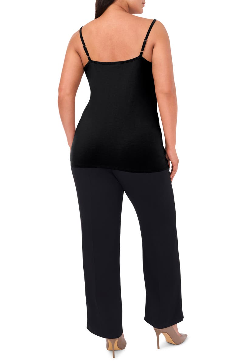 Halogen<sup>®</sup> Absolute Stretch Cotton Camisole, Alternate, color, Rich Black