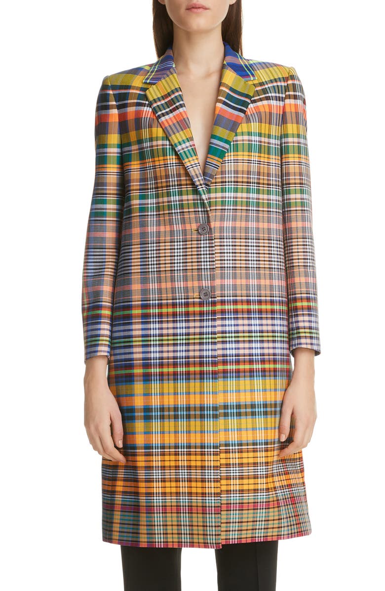 Dries Van Noten Richy Madras Plaid Jacket, Main, color, 