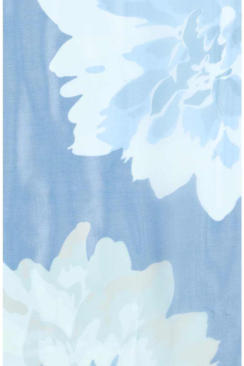 Dusty Floral Chiffon Wrap Scarf, Alternate, color, INDIGO