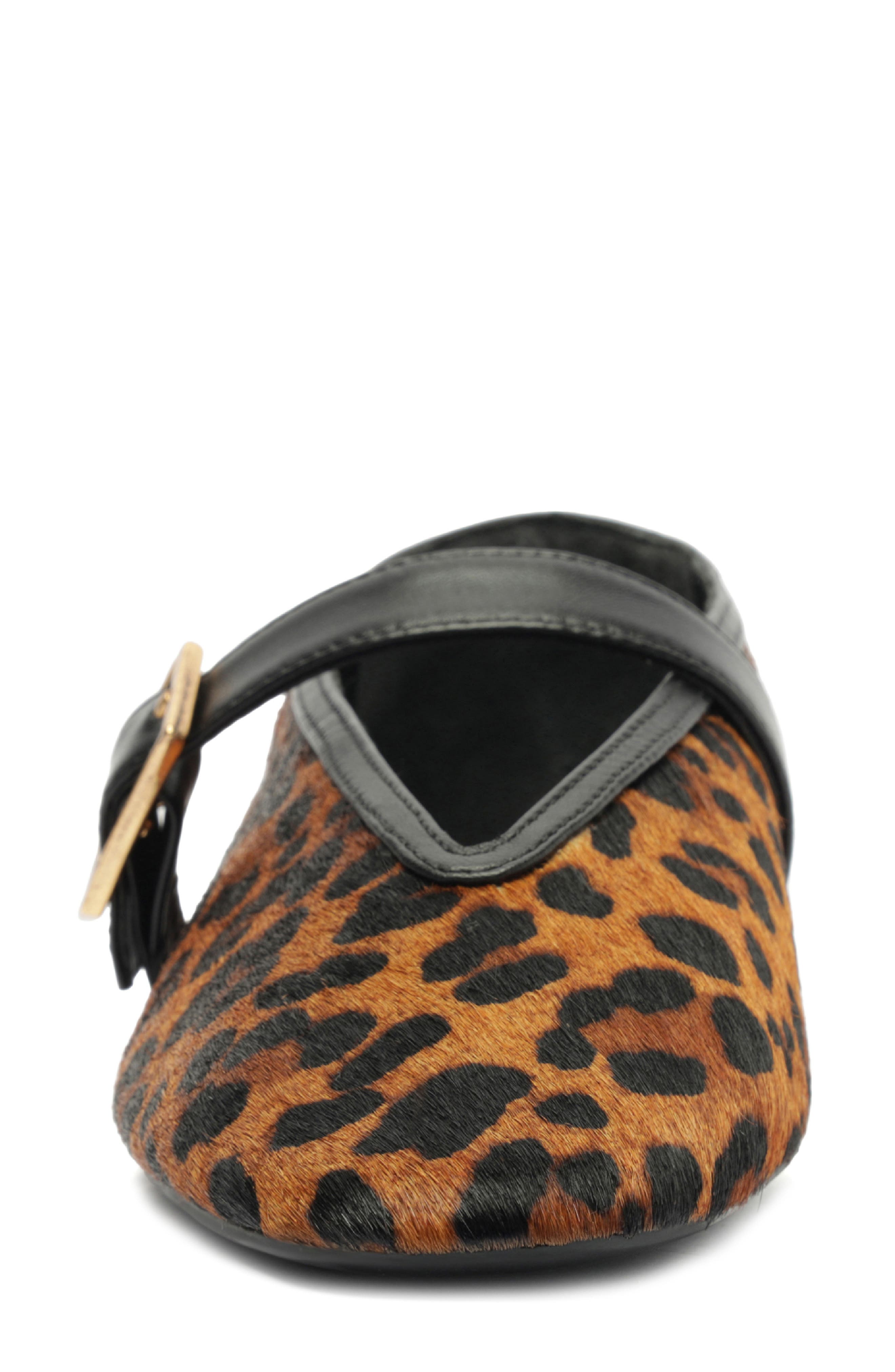 Courtney Patent Leather Mary Jane Flat, Alternate, color, NATURAL/ BLACK