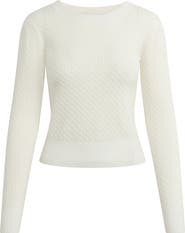 Favorite Daughter The Career Girl Textured Crewneck Sweater