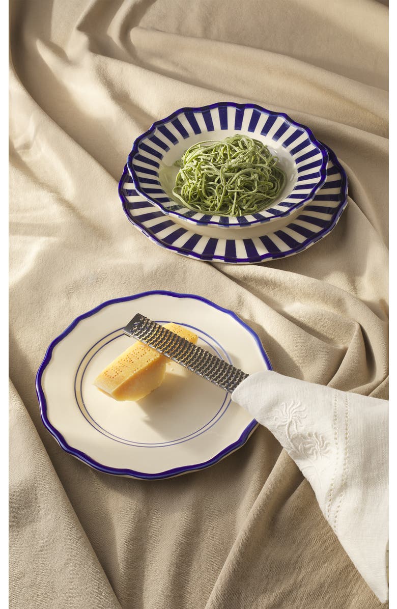 Maison Madison Home Mix and Match 12 Piece Set with Pasta Bowl, Main, color, Blue/Blue Stripe