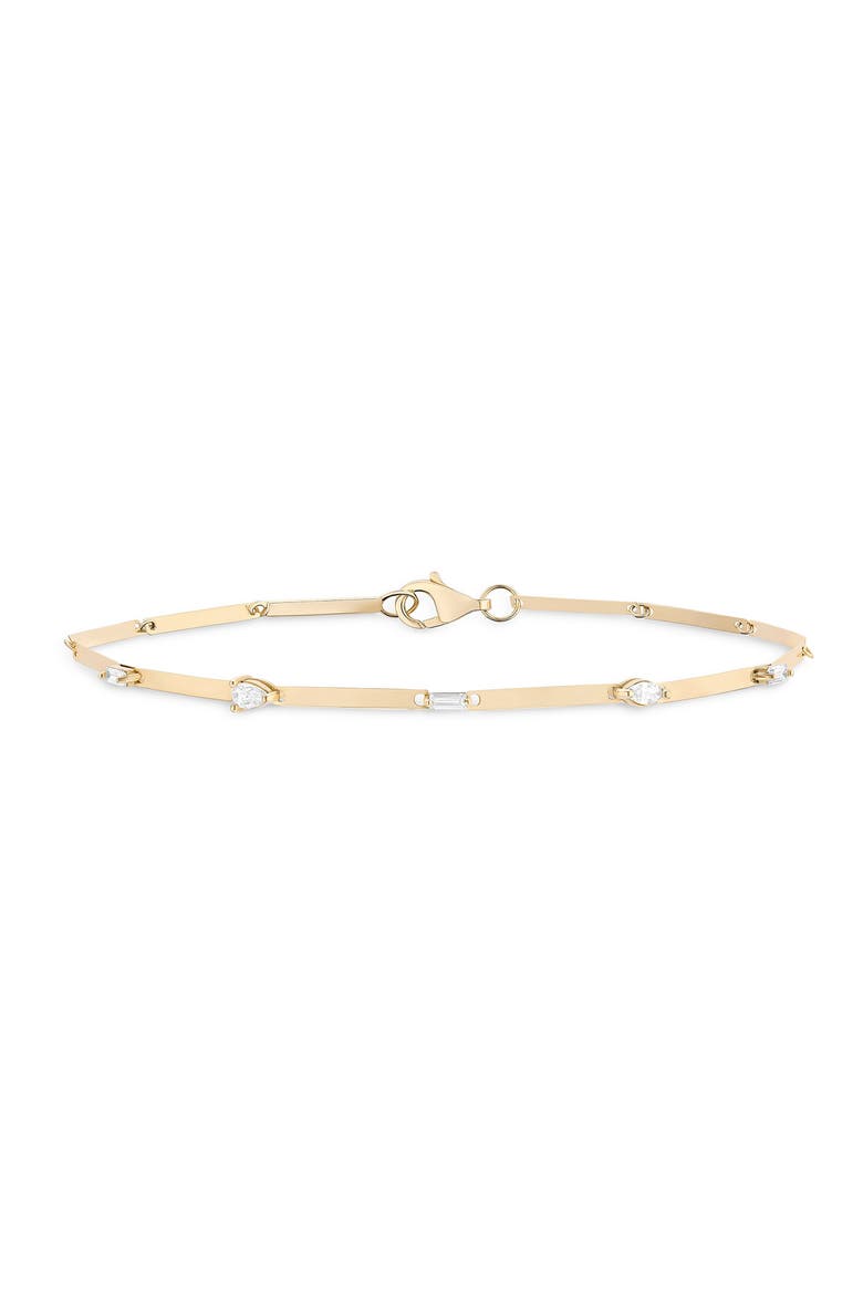 14K Gold Fancies Diamond Station Bracelet, Main, color, 14K YELLOW GOLD