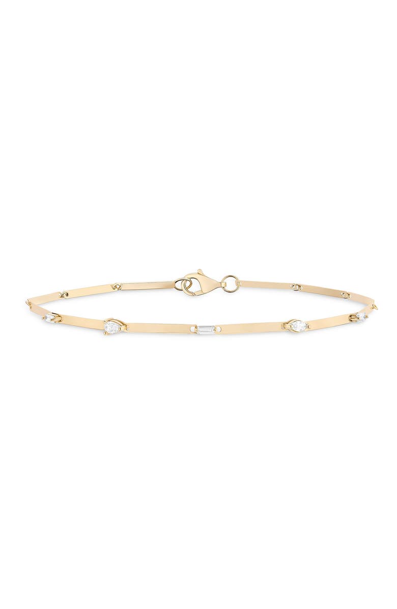 LANA 14K Gold Fancies Diamond Station Bracelet, Main, color, 14K Yellow Gold