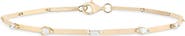 LANA 14K Gold Fancies Diamond Station Bracelet