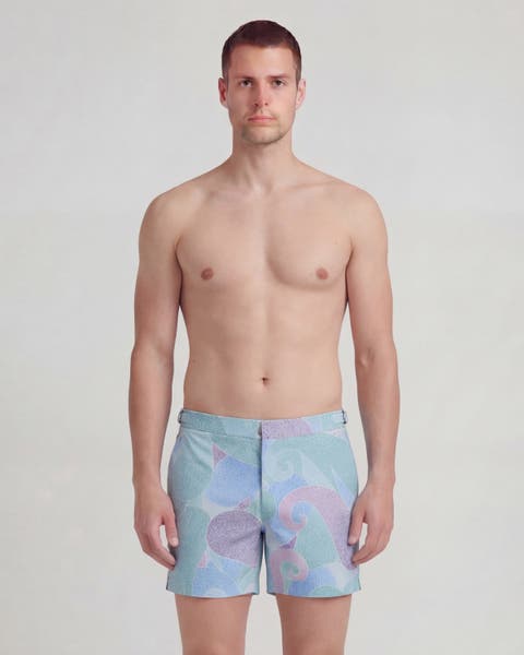 Grain Paisley Mens Tailored Swim Short