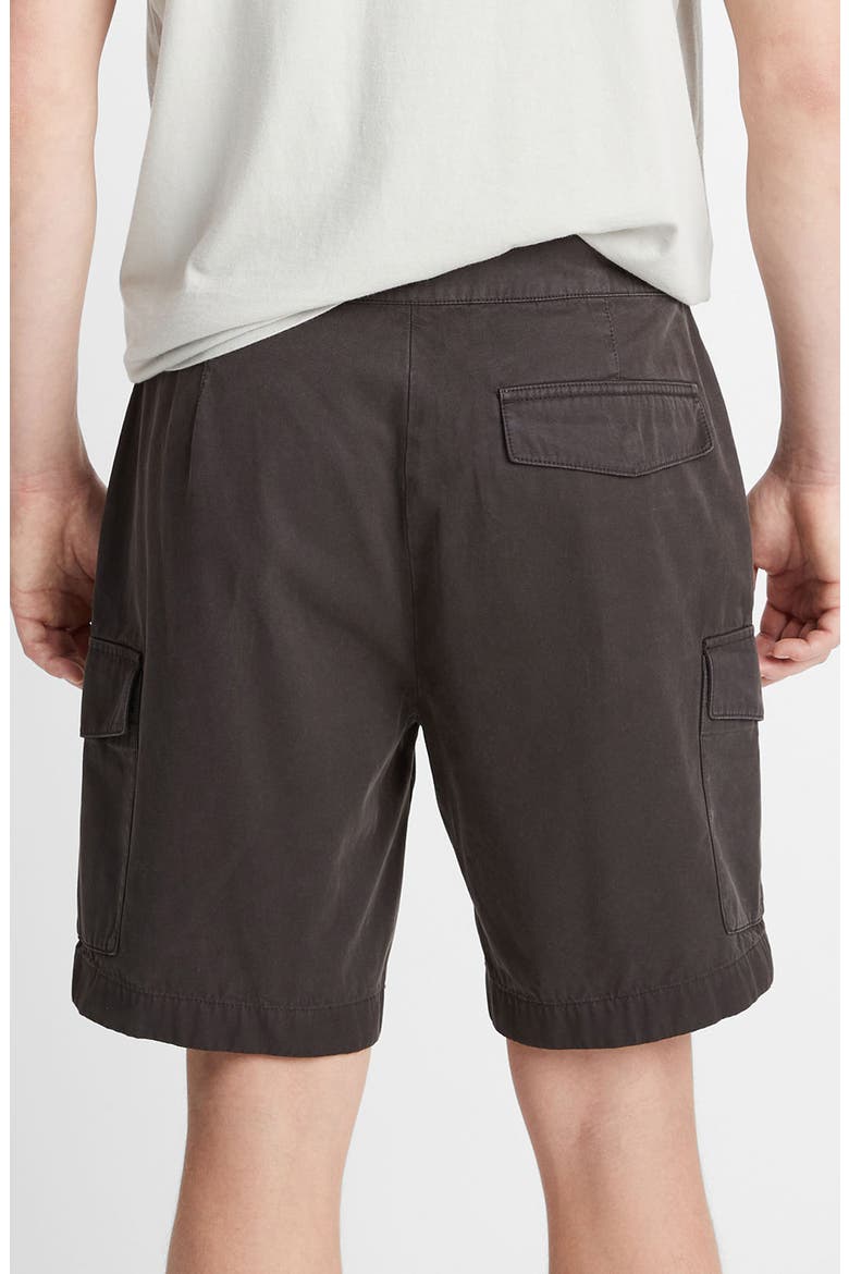 Cotton Twill Cargo Shorts, Alternate, color, SOFT BLACK