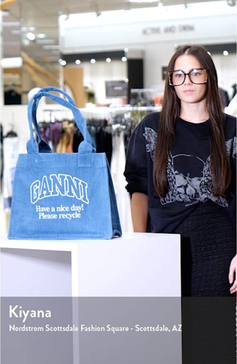 Large Easy Denim Shopper Bag, sales video thumbnail