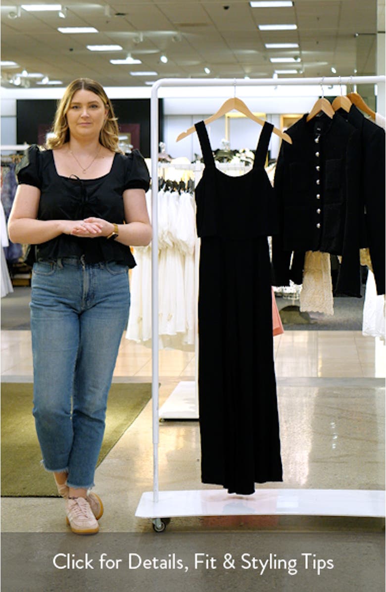 Delia Popover Sleeveless Wide Leg Jumpsuit, sales video thumbnail