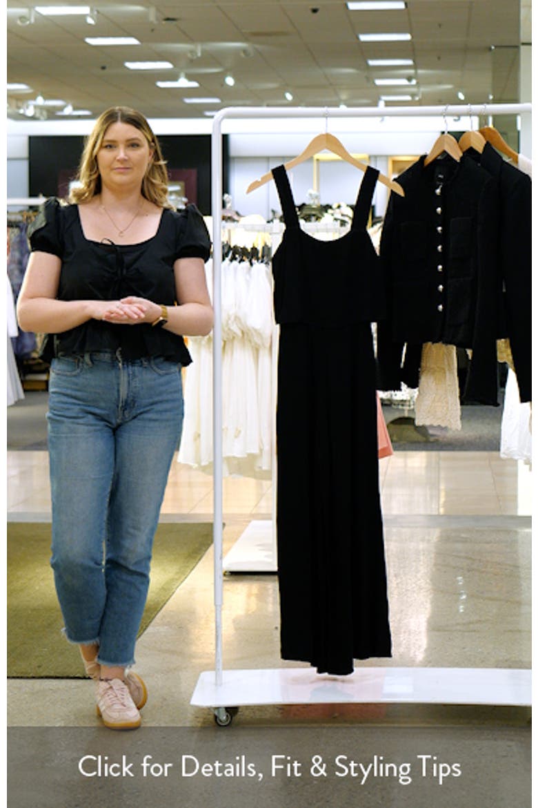 Delia Popover Sleeveless Wide Leg Jumpsuit video