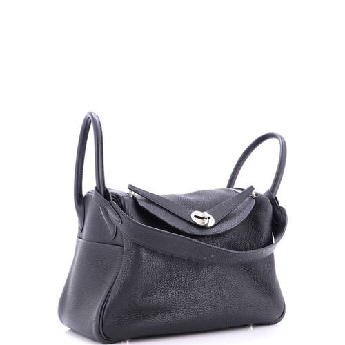 Pre-owned Hermes Hermes Lindy Bag Clemence 30 In Black