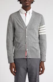 Thom Browne 4-Bar Merino Wool Cardigan