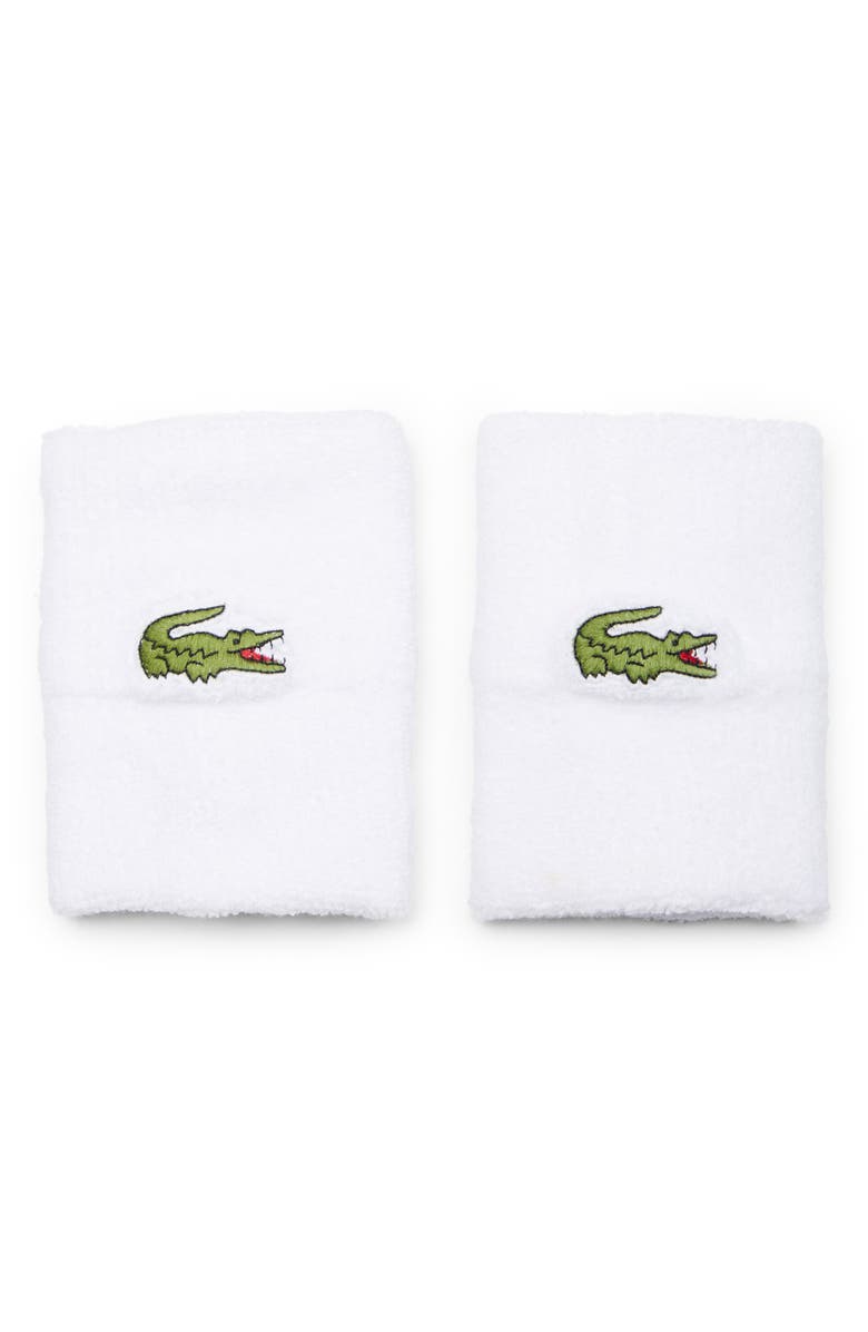 Lacoste Sport Stretch Terry Cloth Wrist Sweatbands, Main, color, 
