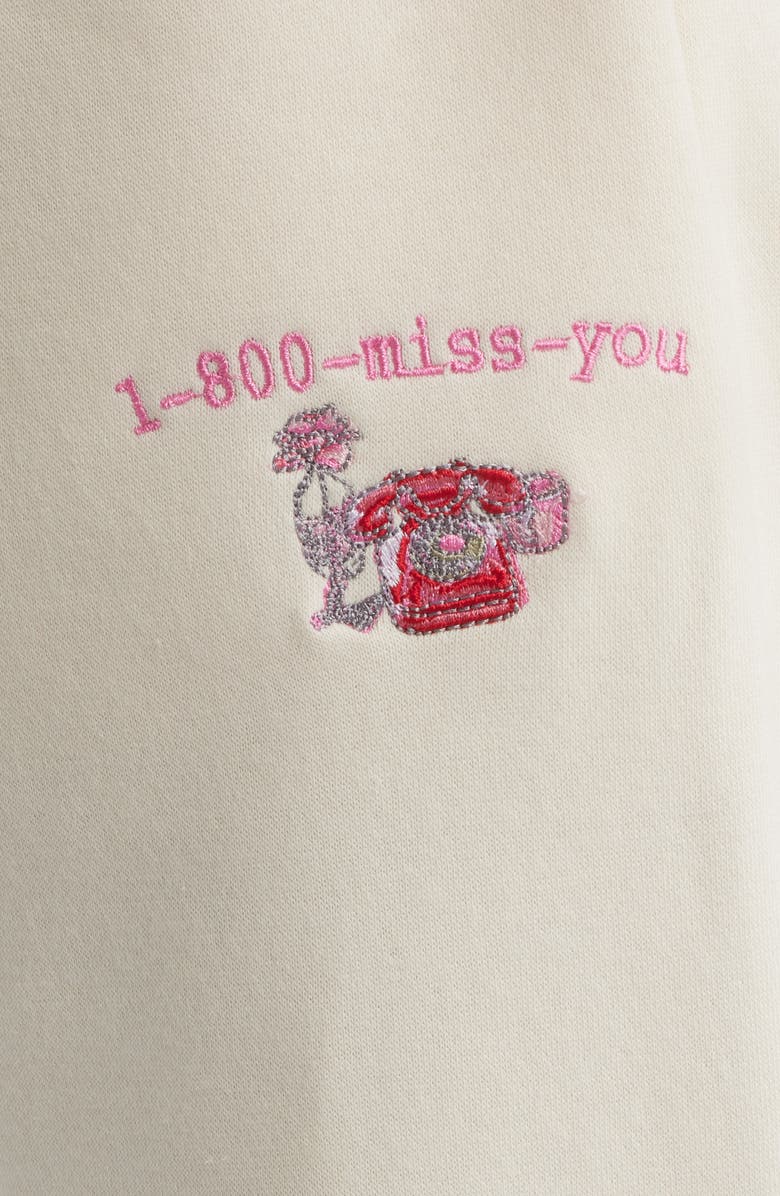 HAPPY CAMP3R Call Me When You See This Sweatpants, Alternate, color, Cream