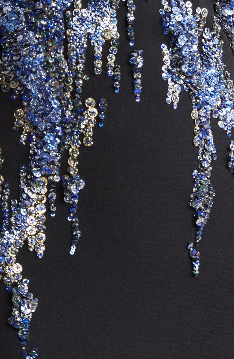 Dries Van Noten Sequin Embroidered Skirt, Alternate, color, Black