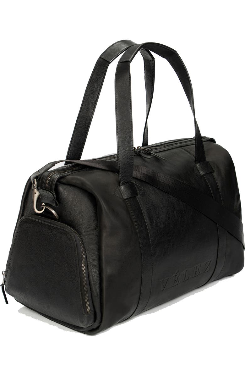 Velez Men Essential Bowling Handbags with Hand-Aged Effect, Alternate, color, Black