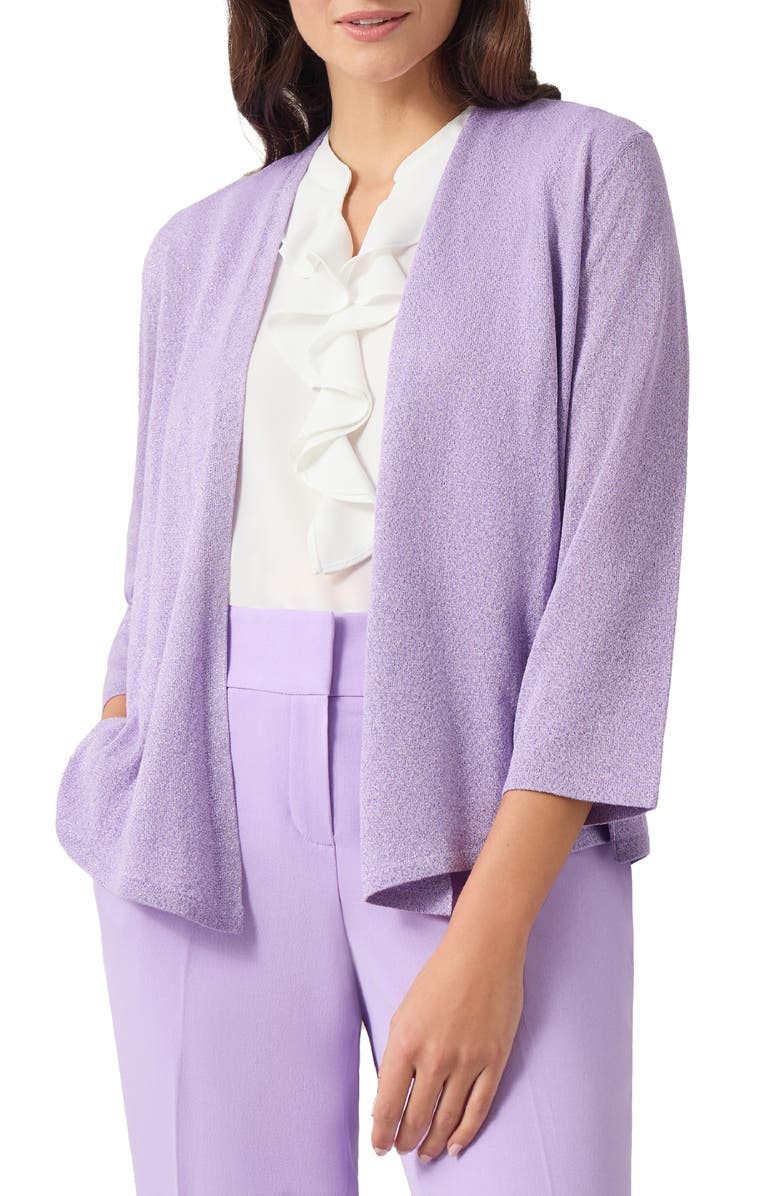 KASPER Long Sleeve Knit Cardigan Sweater, Main, color, 