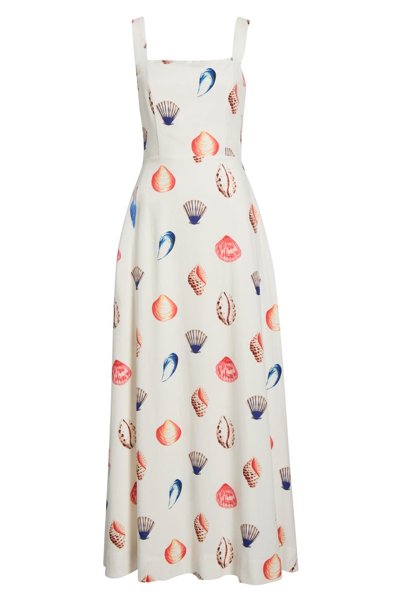 Kara Shells Lully Maxi Dress, Alternate, color, WHITE-MULTI